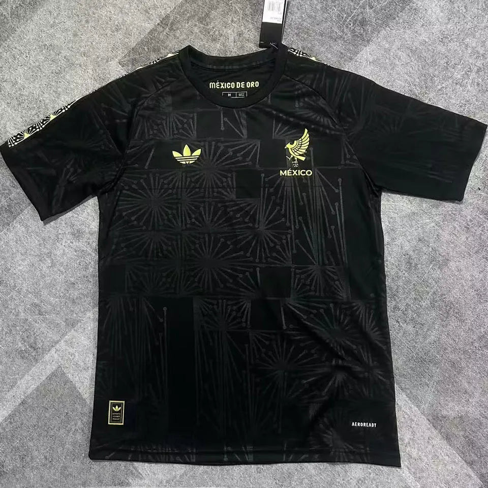 2025 Mexico Black Special Edition Fans Soccer Jersey Front
