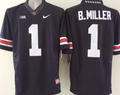 Men's Ohio State Buckeyes Braxton Miller #1 Black Player Game Jersey
