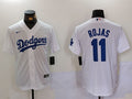 Men's Los Angeles Dodgers Miguel Rojas #11 White Replica Player Jerseys