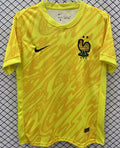 2024/25 France Yellow Goalkeeper Fans Soccer Jersey Front