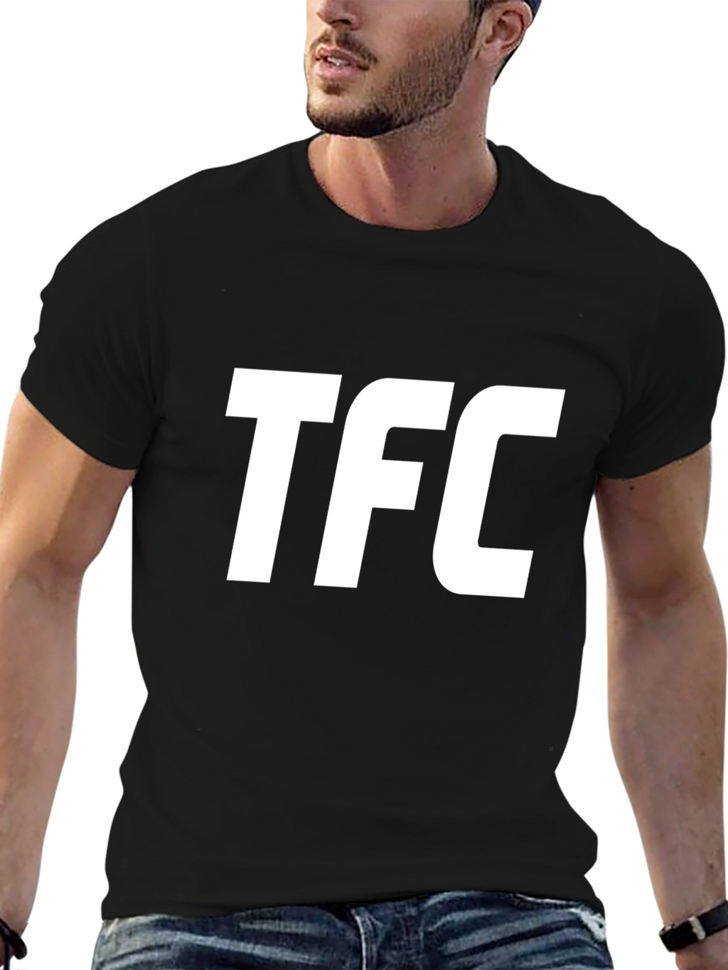 Mens Black TFC Graphic T-Shirt