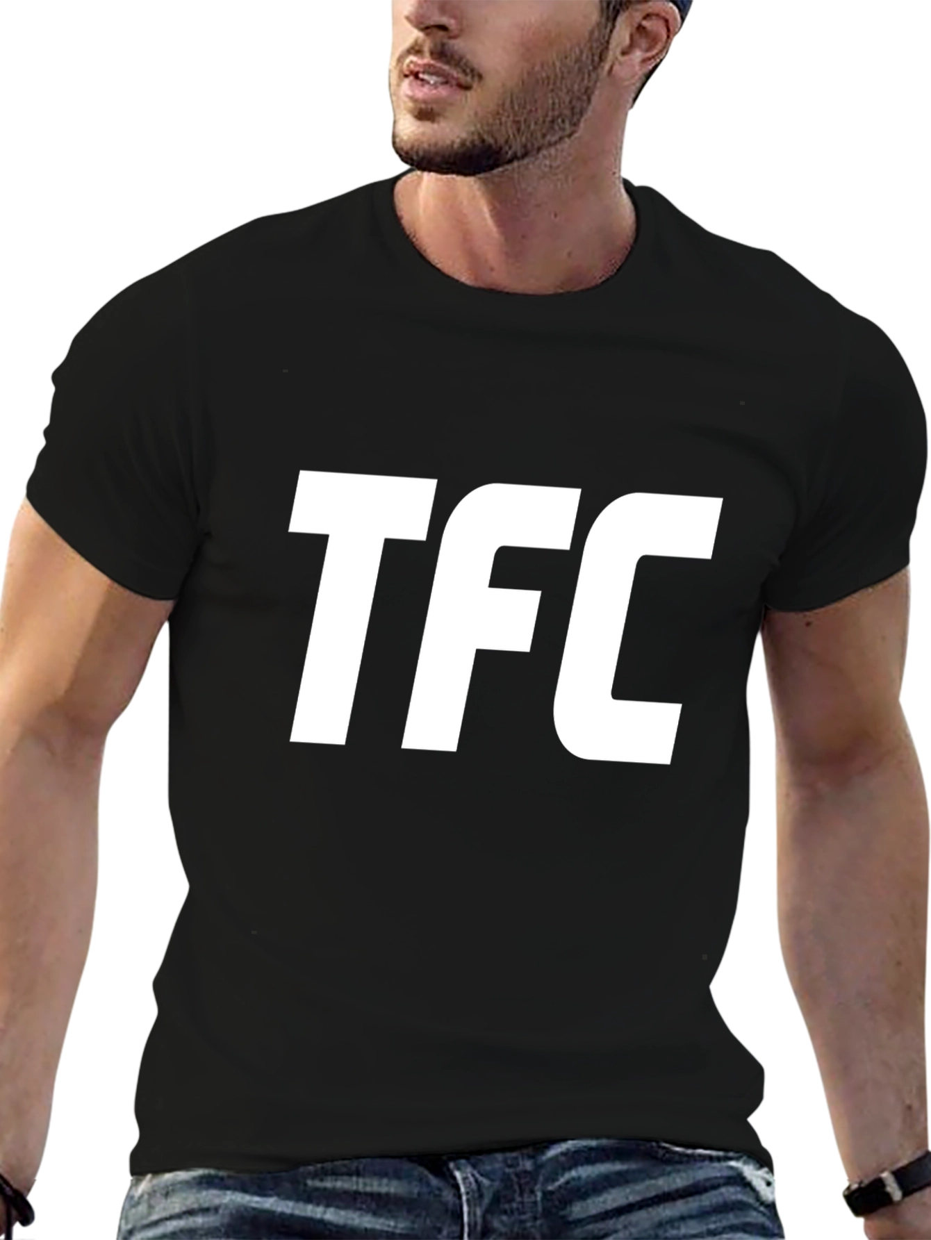 Mens Black TFC Graphic T-Shirt