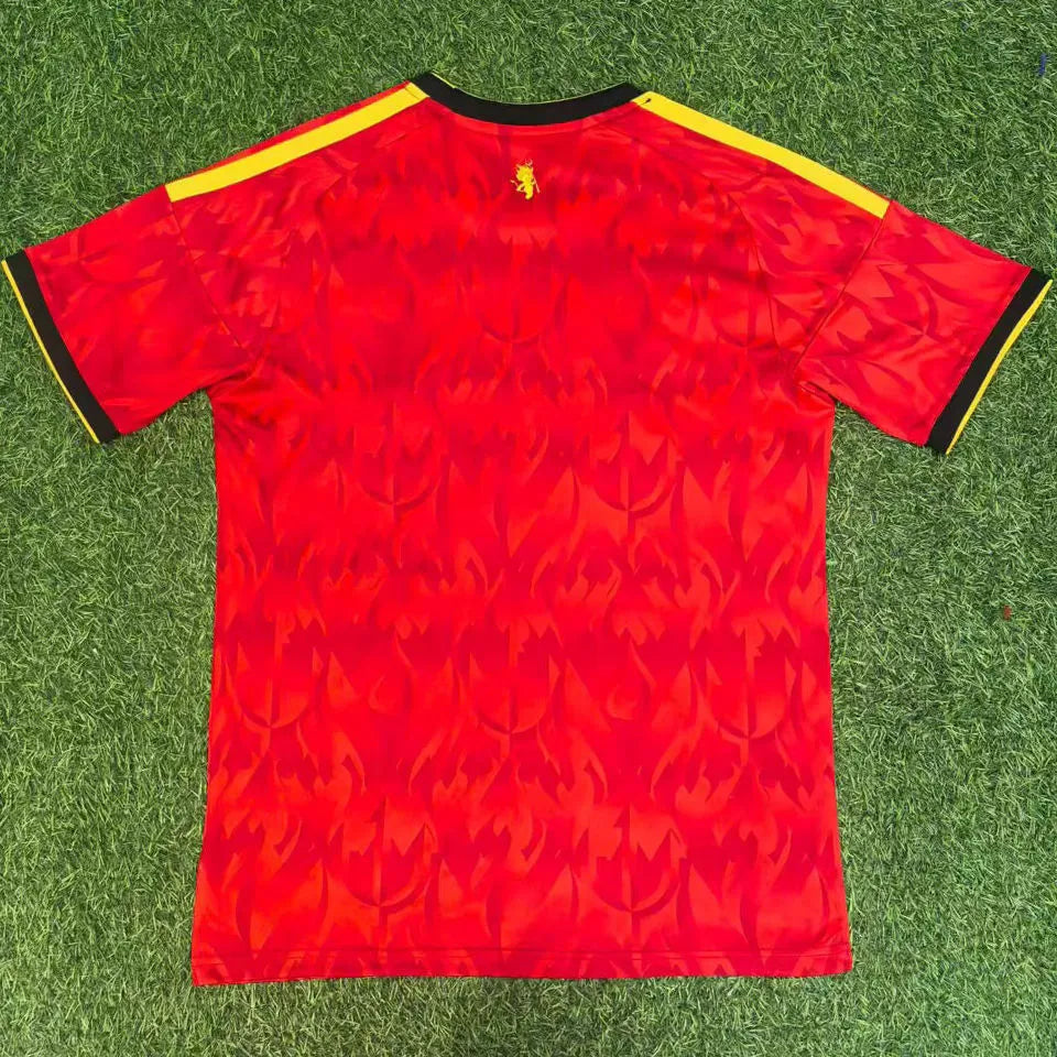 2026/27 Belgium Home Red Fans Soccer Jersey Back