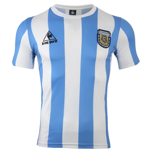 1986 Argentina Home Retro Soccer Jersey Front