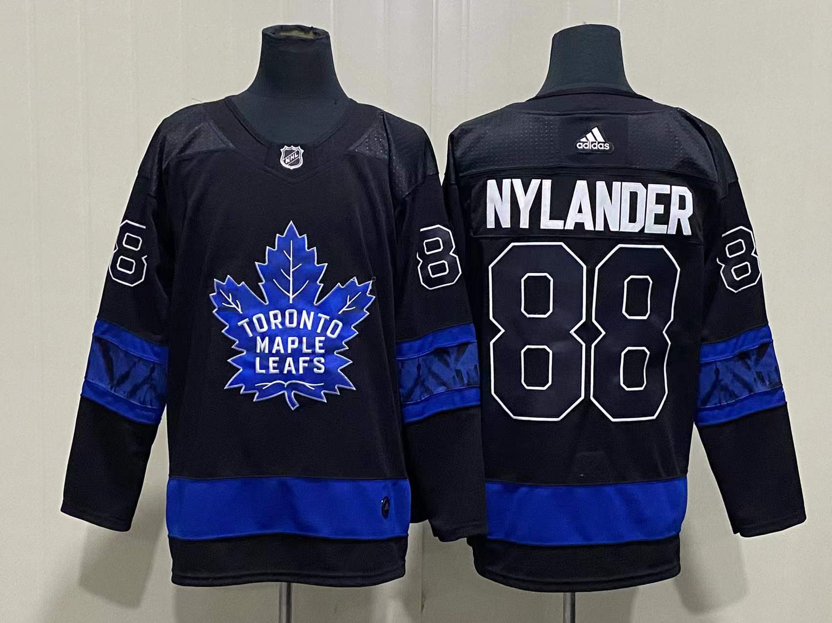 Men's Toronto Maple Leafs William Nylander #88 Black Player Jerseys