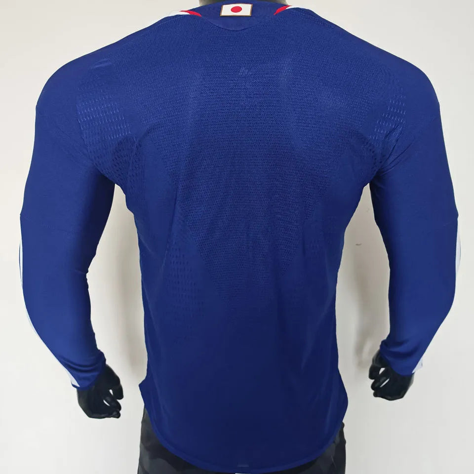 2026/27 Japan Home Blue Player Version Long Sleeve Jersey Back