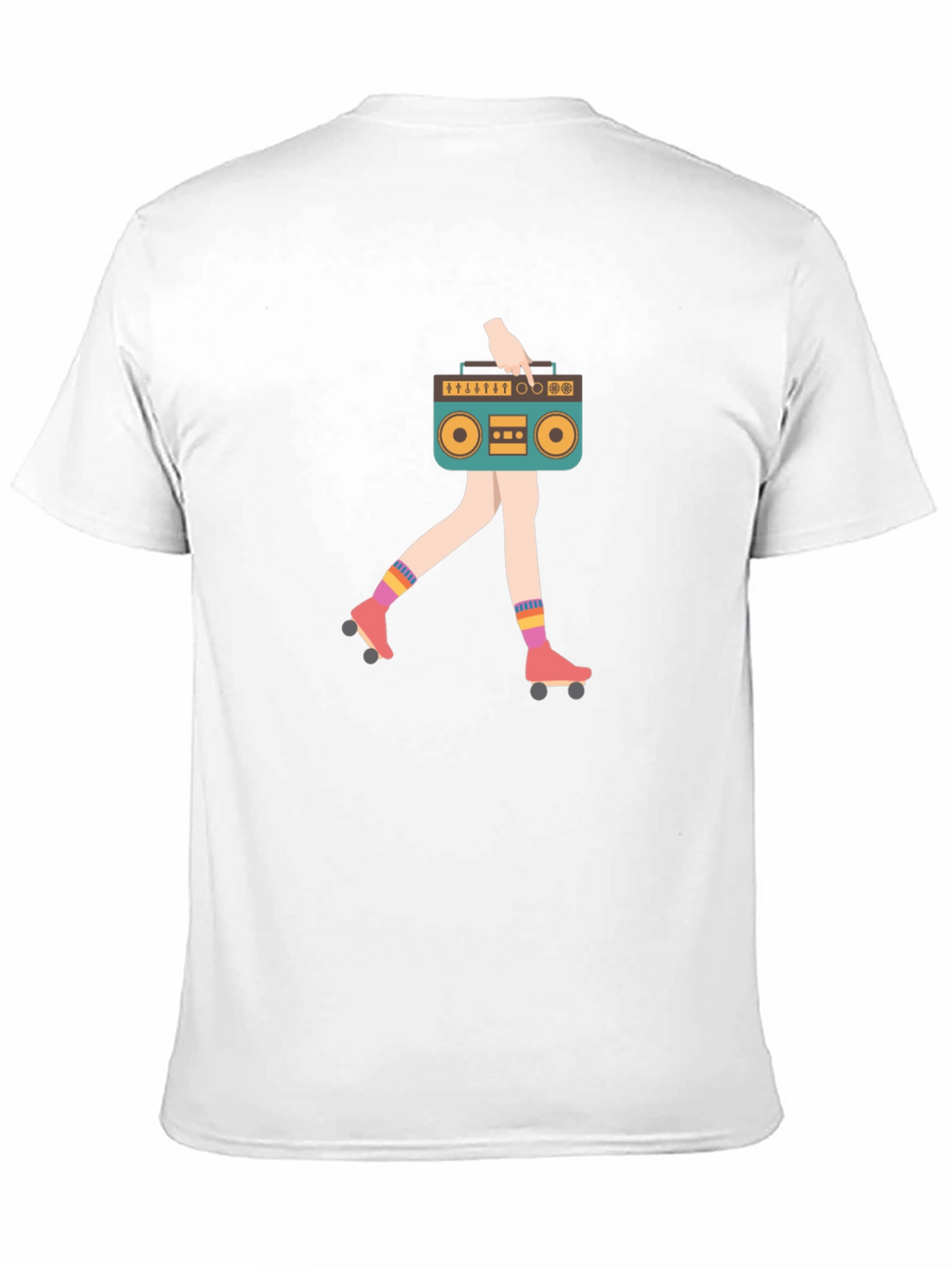 Retro Boombox Roller Skate T-Shirt