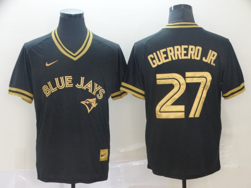 Men's Toronto Blue Jays Vladimir Guerrero Jr. #27 Black Replica Player Jerseys