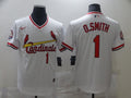 Men's St. Louis Cardinals Ozzie Smith #1 White Authentic Game Jerseys