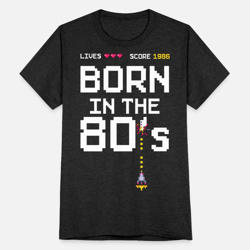 1986 Birtday Retro Gamer Pixel Born in the 80s