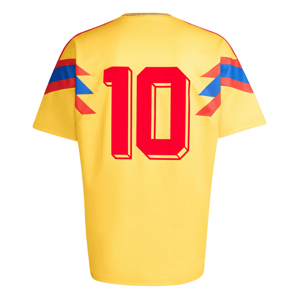 1990 Colombia Away Retro Jersey Back