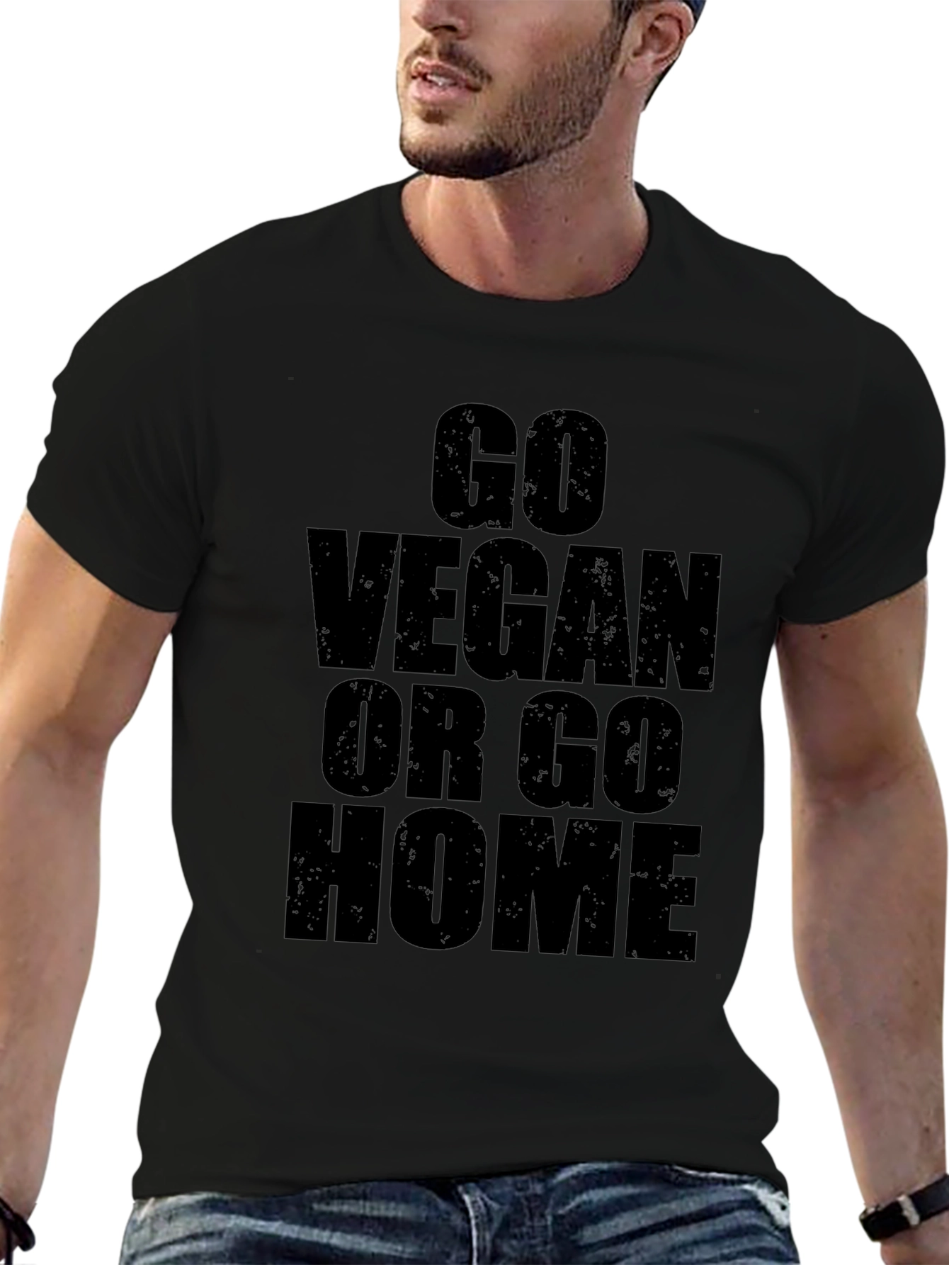 Go Vegan Or Go Home Graphic T-Shirt