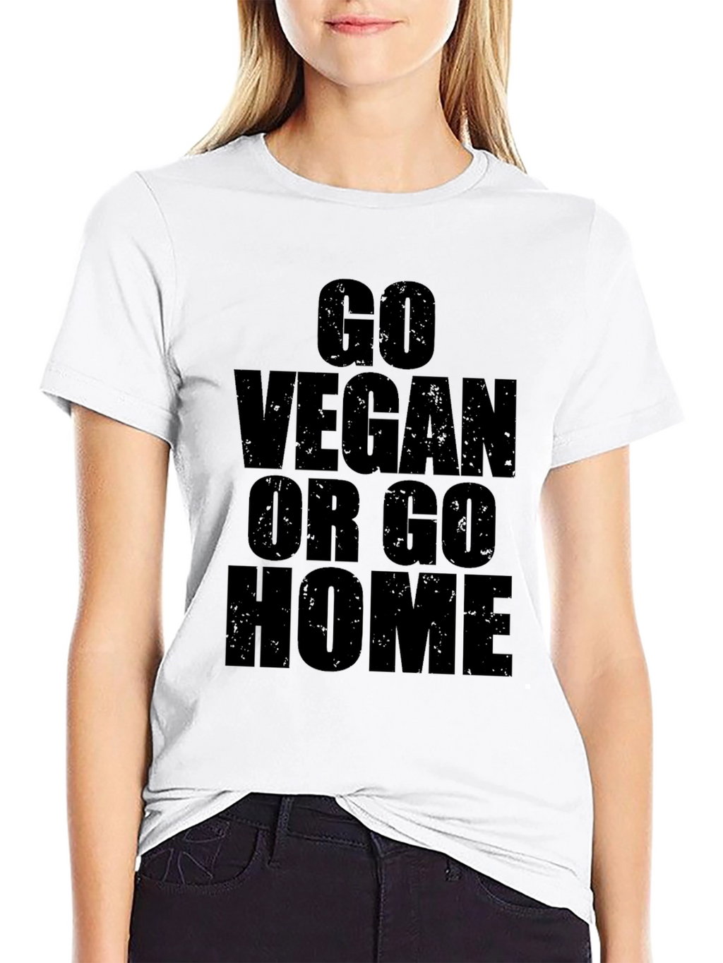 Go Vegan Or Go Home Graphic T-Shirt