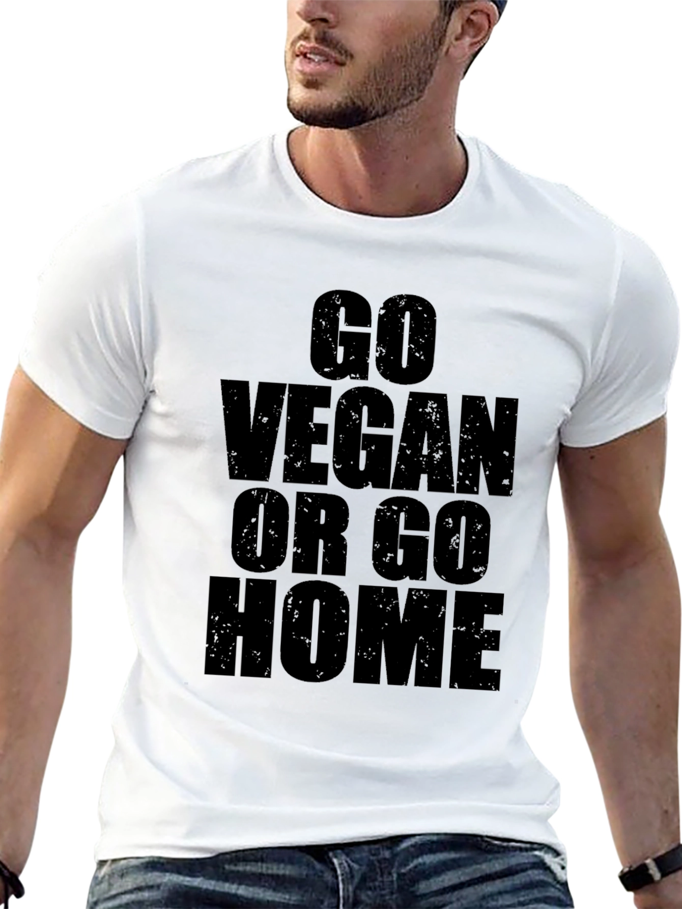 Go Vegan Or Go Home Graphic T-Shirt