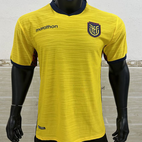 2026/27 Ecuador Home Yellow Player Version Soccer Jersey Item NO.: 2152492 Front