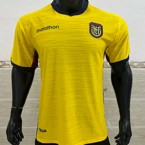 2026/27 Ecuador Home Yellow Player Version Soccer Jersey Front