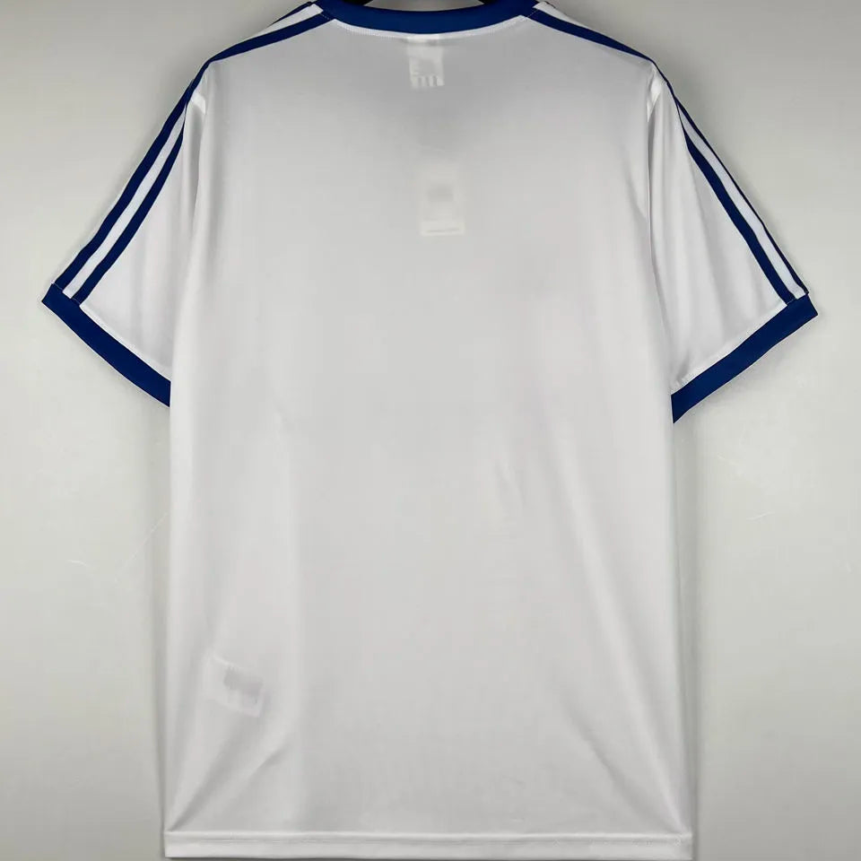1982 Finland Home White Retro Soccer Jersey Back