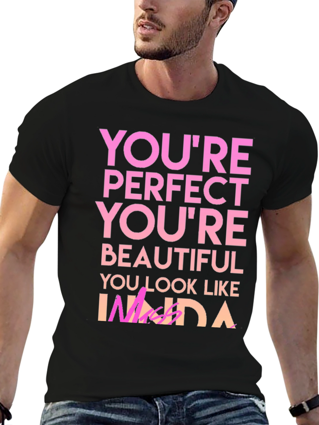 Youre Perfect T-Shirt - Black Graphic Tee