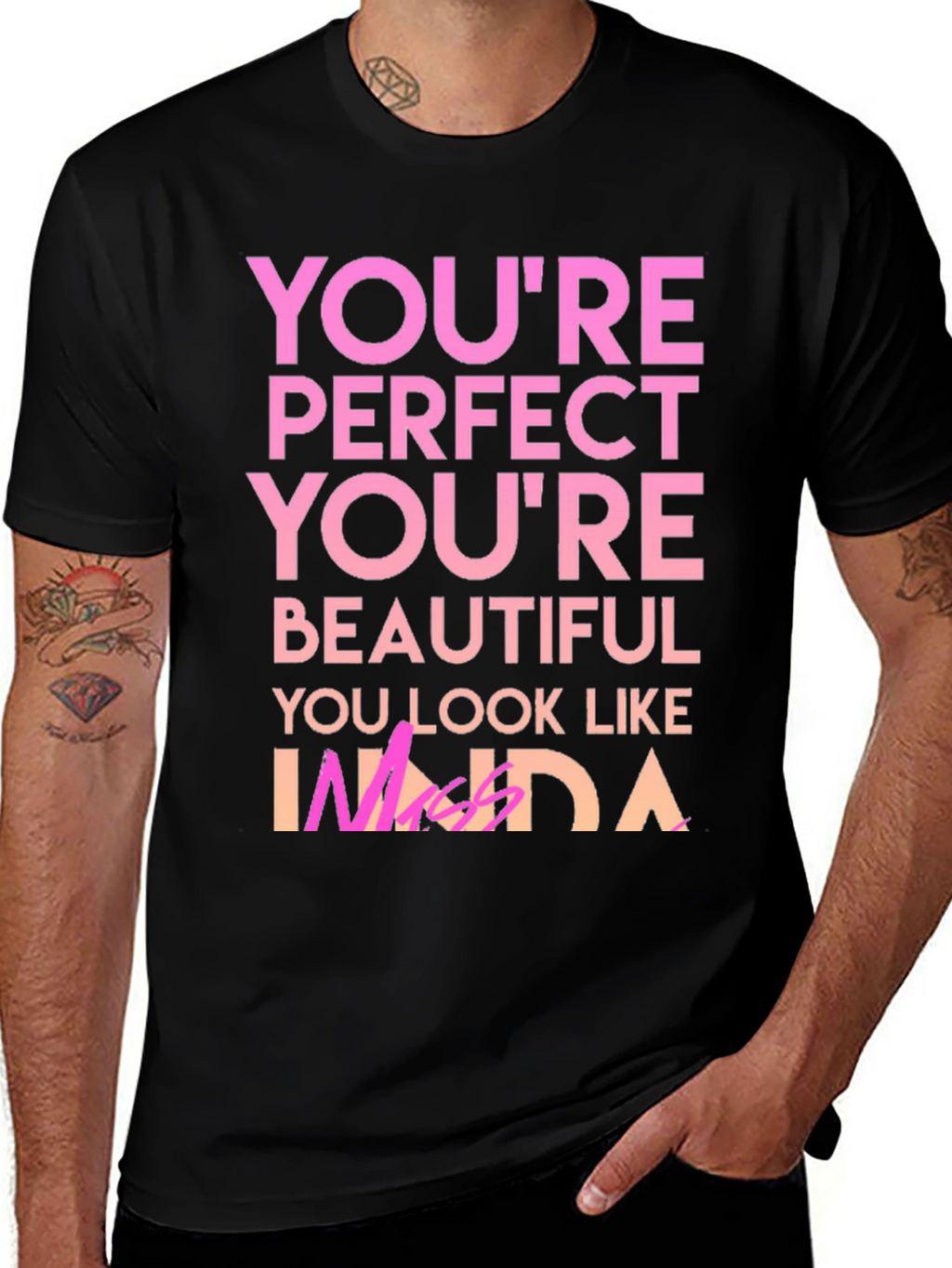 Youre Perfect T-Shirt - Black Graphic Tee