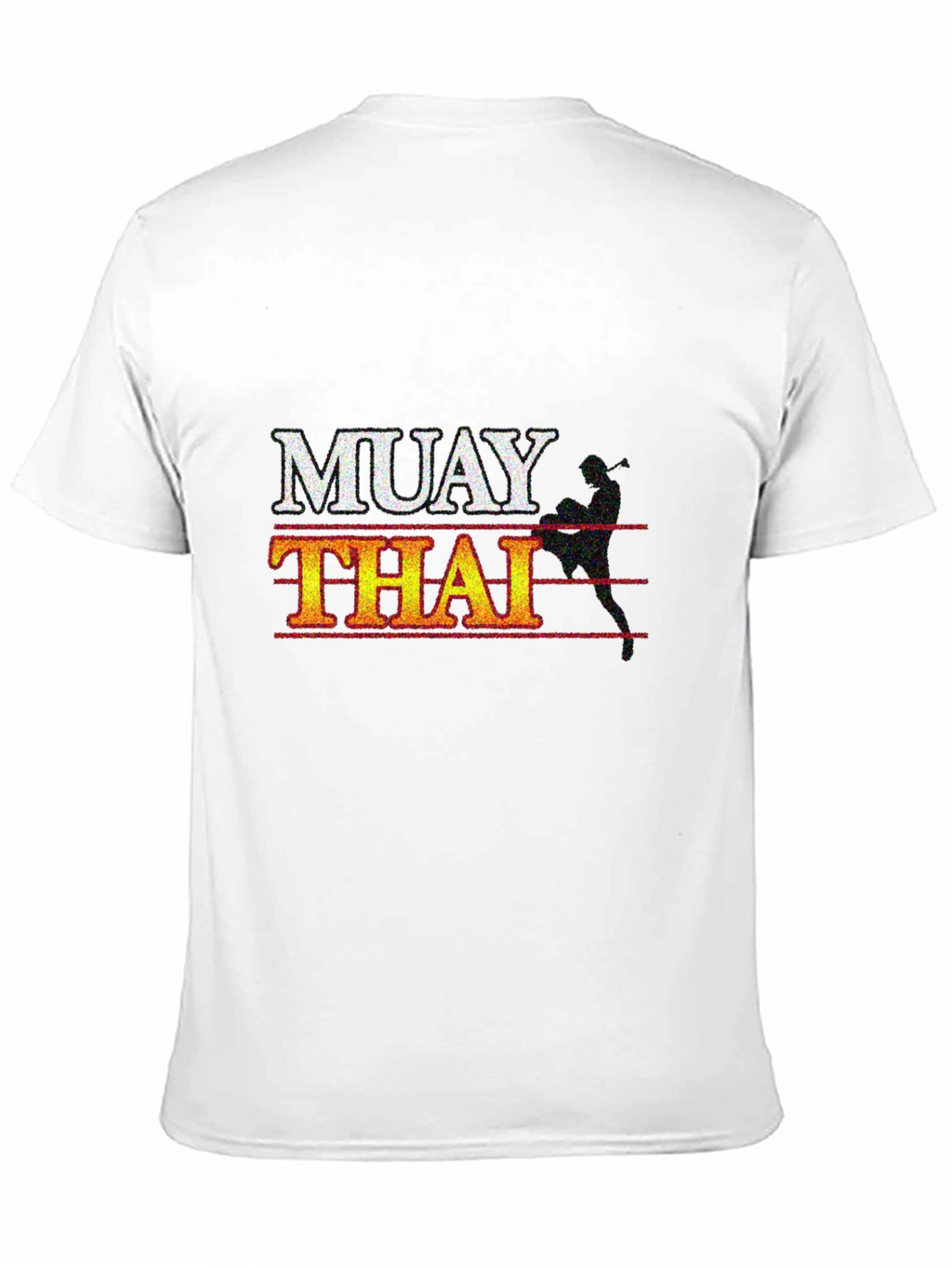 Muay Thai Graphic Print Black T-Shirt