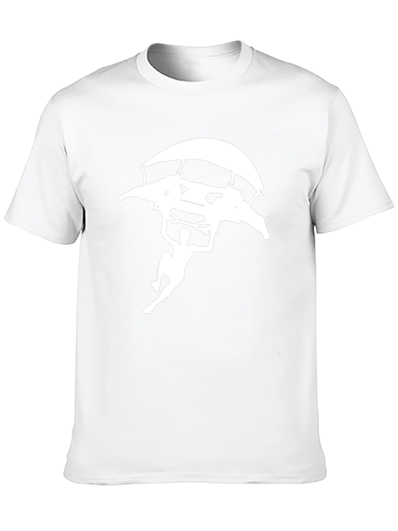 Skydiving Graphic Tee - Black Cotton T-Shirt