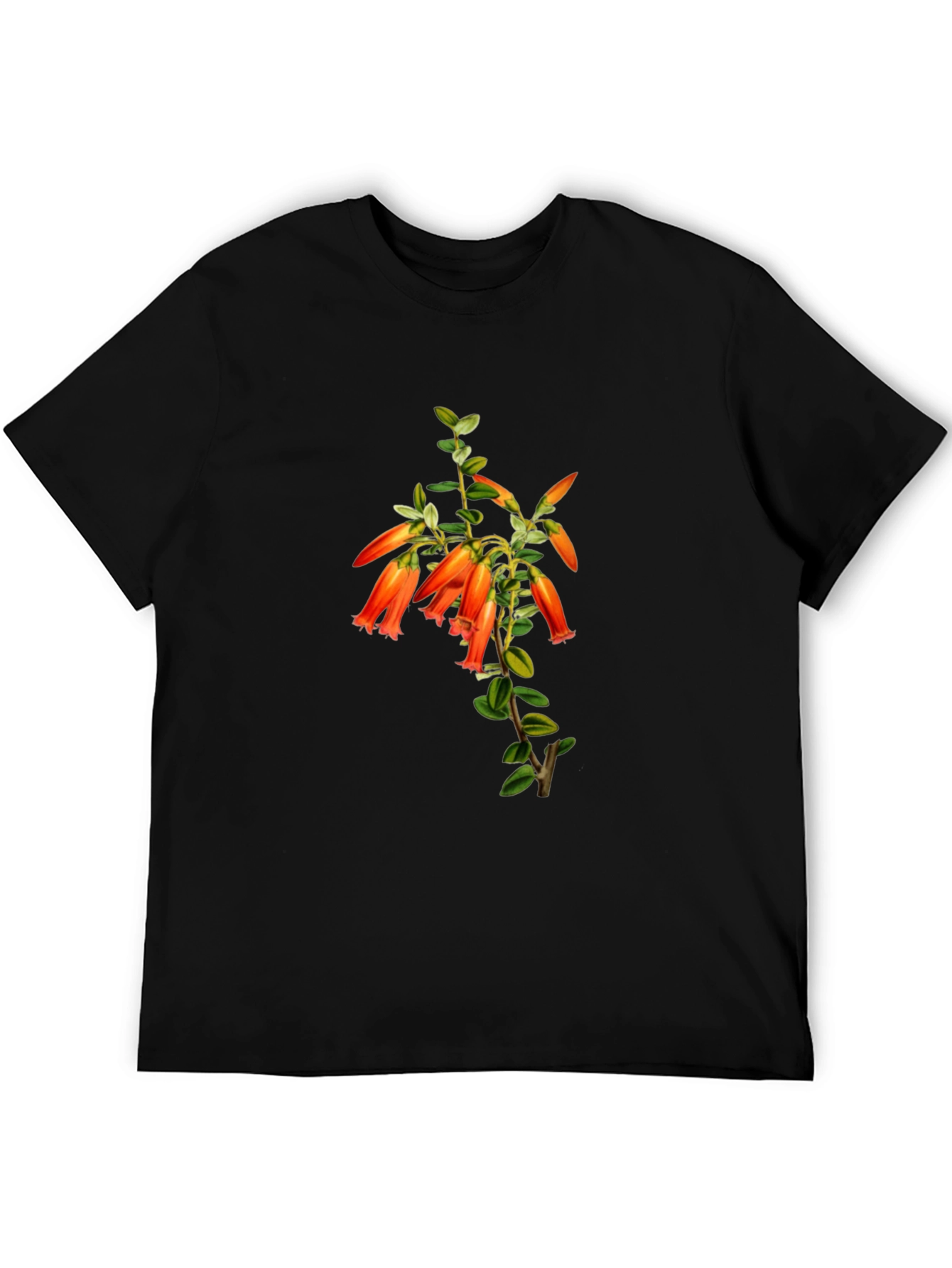 Floral Graphic Tee -  Unique Nature Print