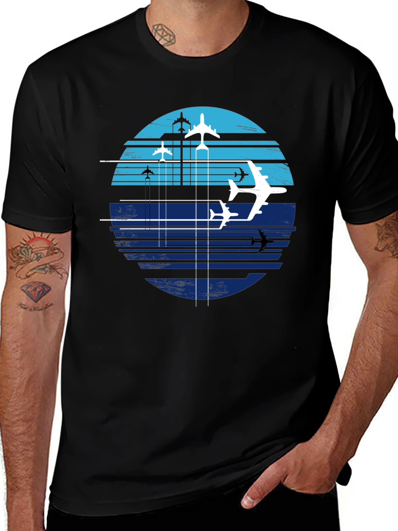 Aviation Airplane T-Shirt - Sky High Design