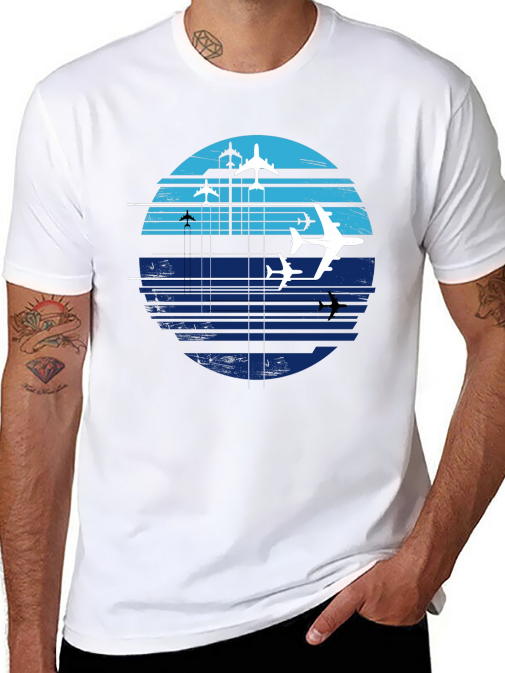 Aviation Airplane T-Shirt - Sky High Design