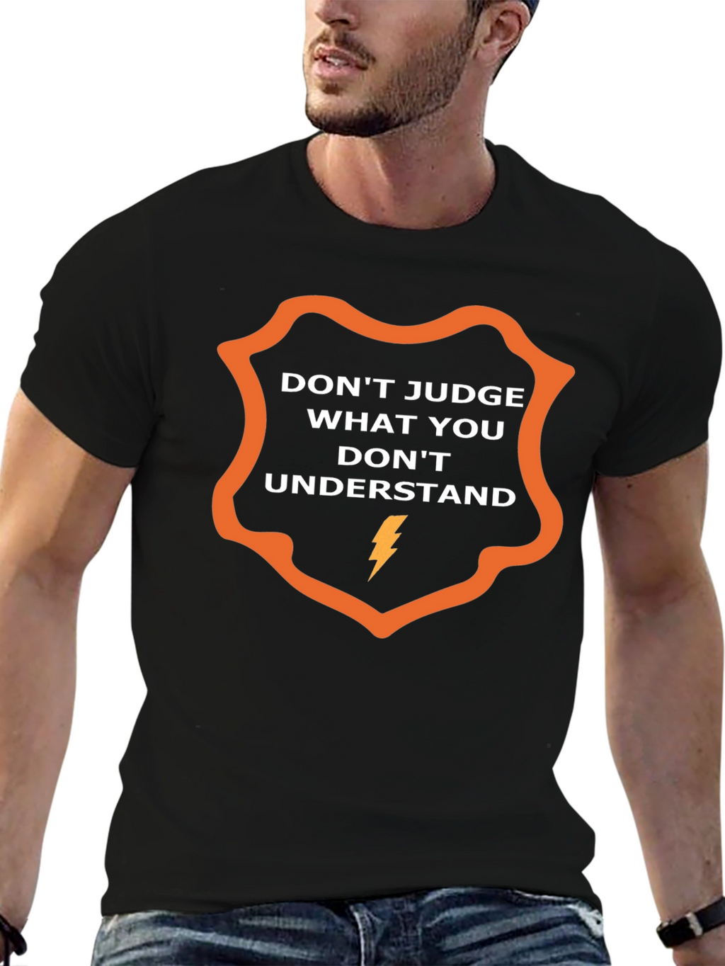 Dont Judge Graphic T-Shirt - Stylish Slogan Tee