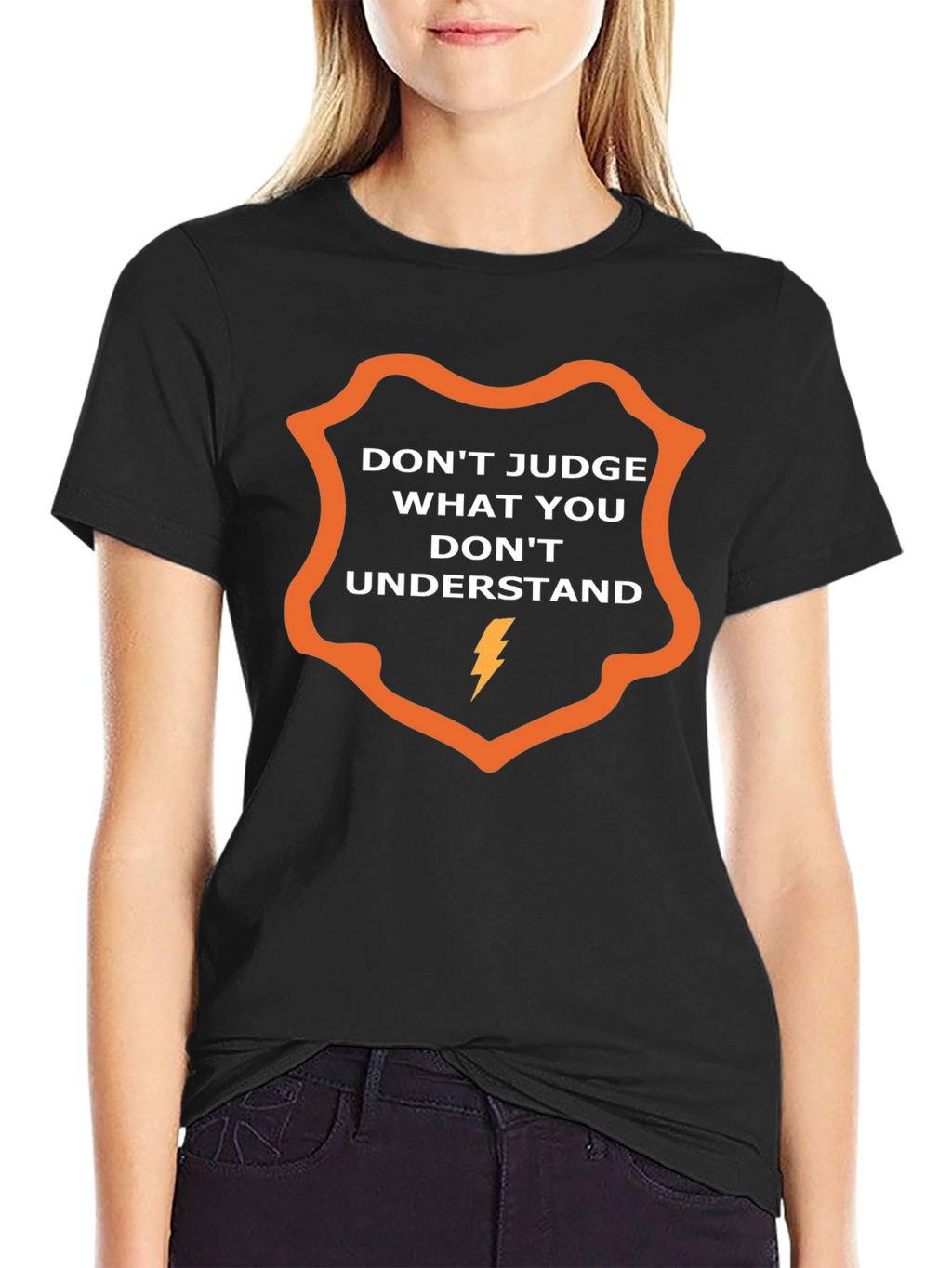 Dont Judge Graphic T-Shirt - Stylish Slogan Tee