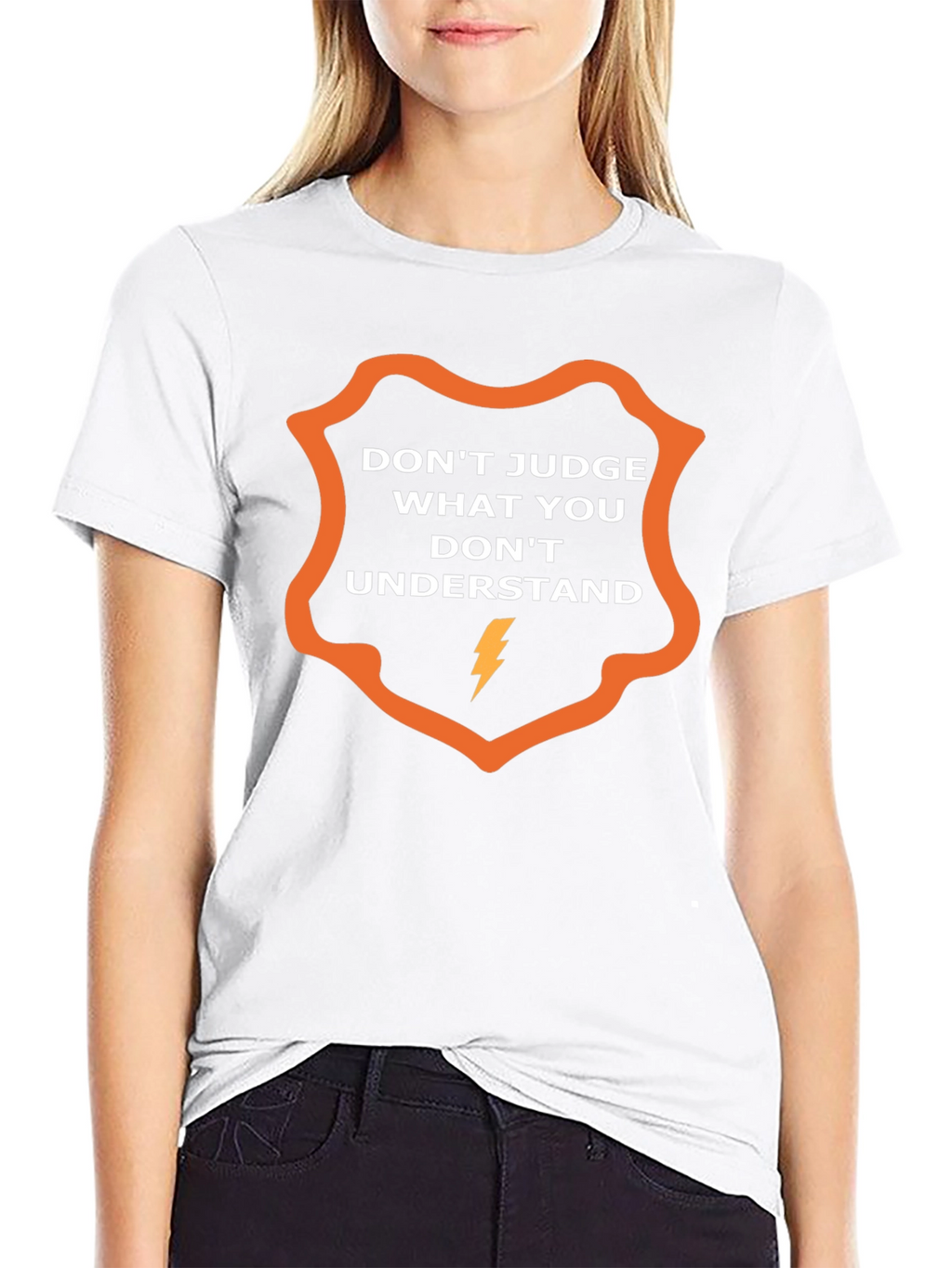 Dont Judge Graphic T-Shirt - Stylish Slogan Tee