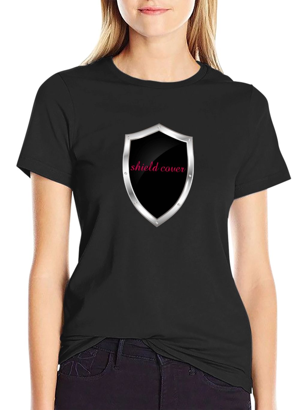 Shield Cover Black T-Shirt