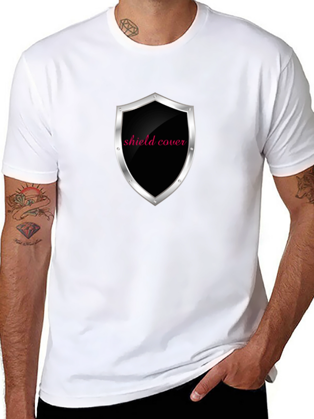 Shield Cover Black T-Shirt