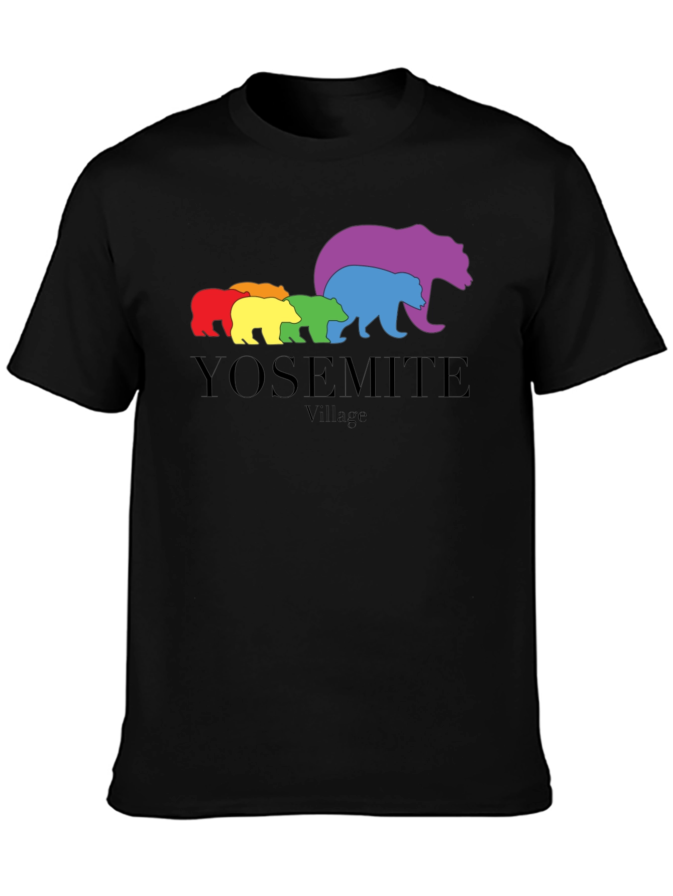 Yosemite Village Rainbow Bear T-Shirt