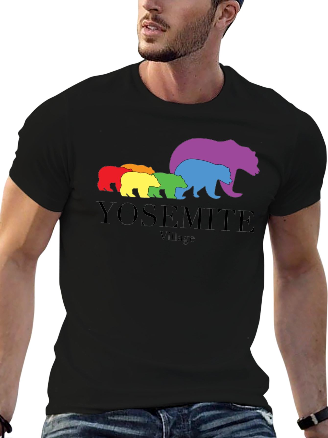 Yosemite Village Rainbow Bear T-Shirt