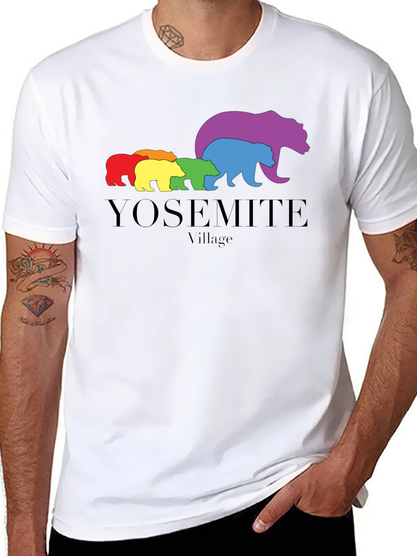 Yosemite Village Rainbow Bear T-Shirt