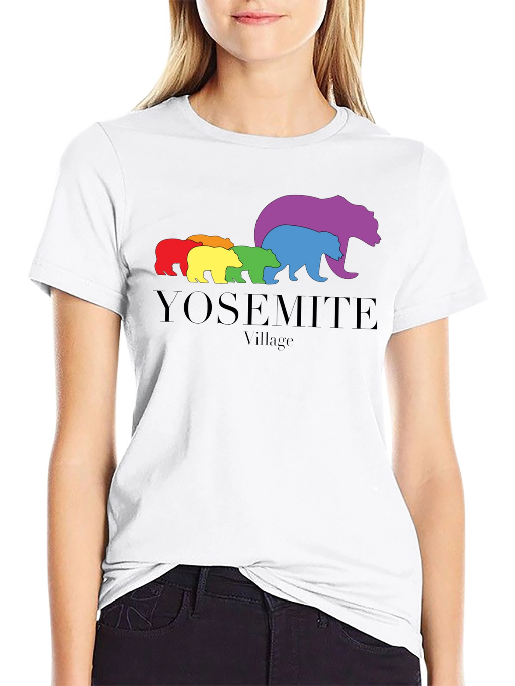 Yosemite Village Rainbow Bear T-Shirt