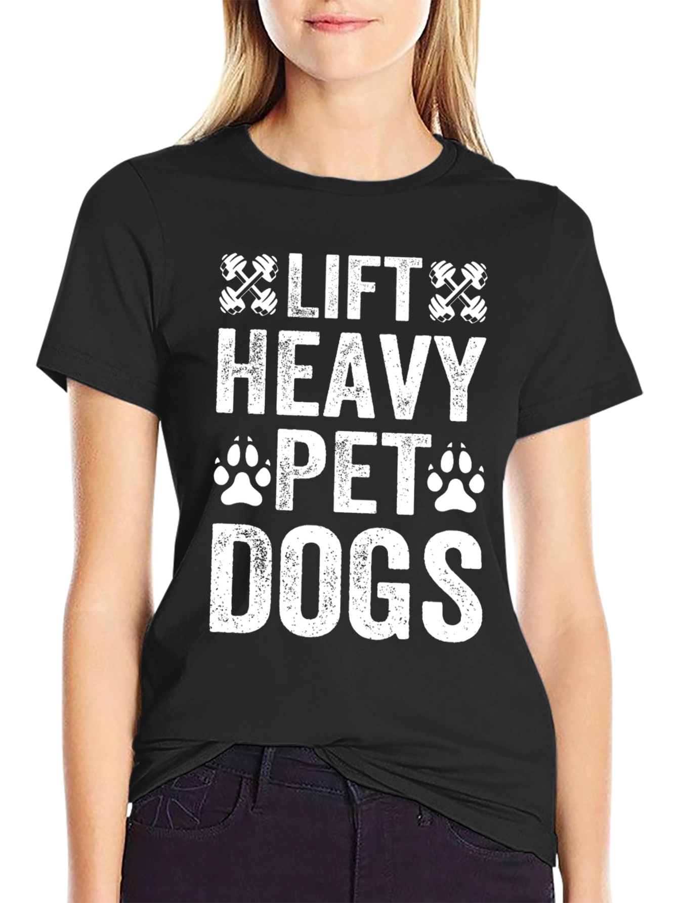 Lift Heavy Pet Dogs Graphic Tee