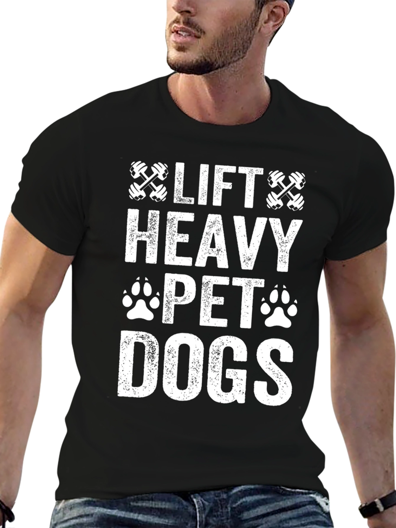Lift Heavy Pet Dogs Graphic Tee