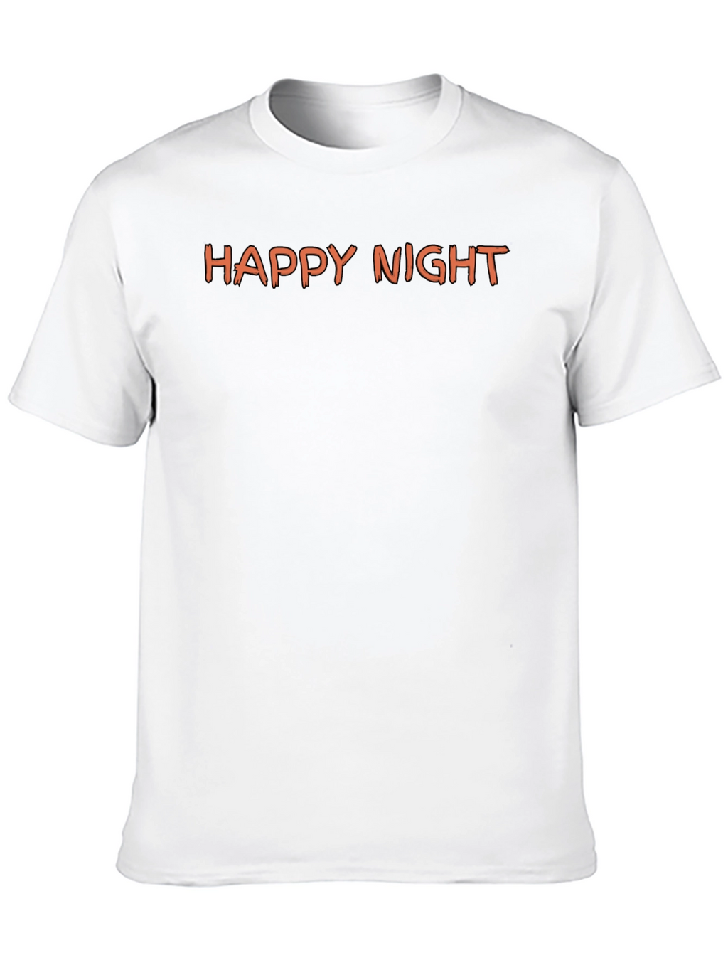 Happy Night Graphic Tee - Black Cotton T-Shirt