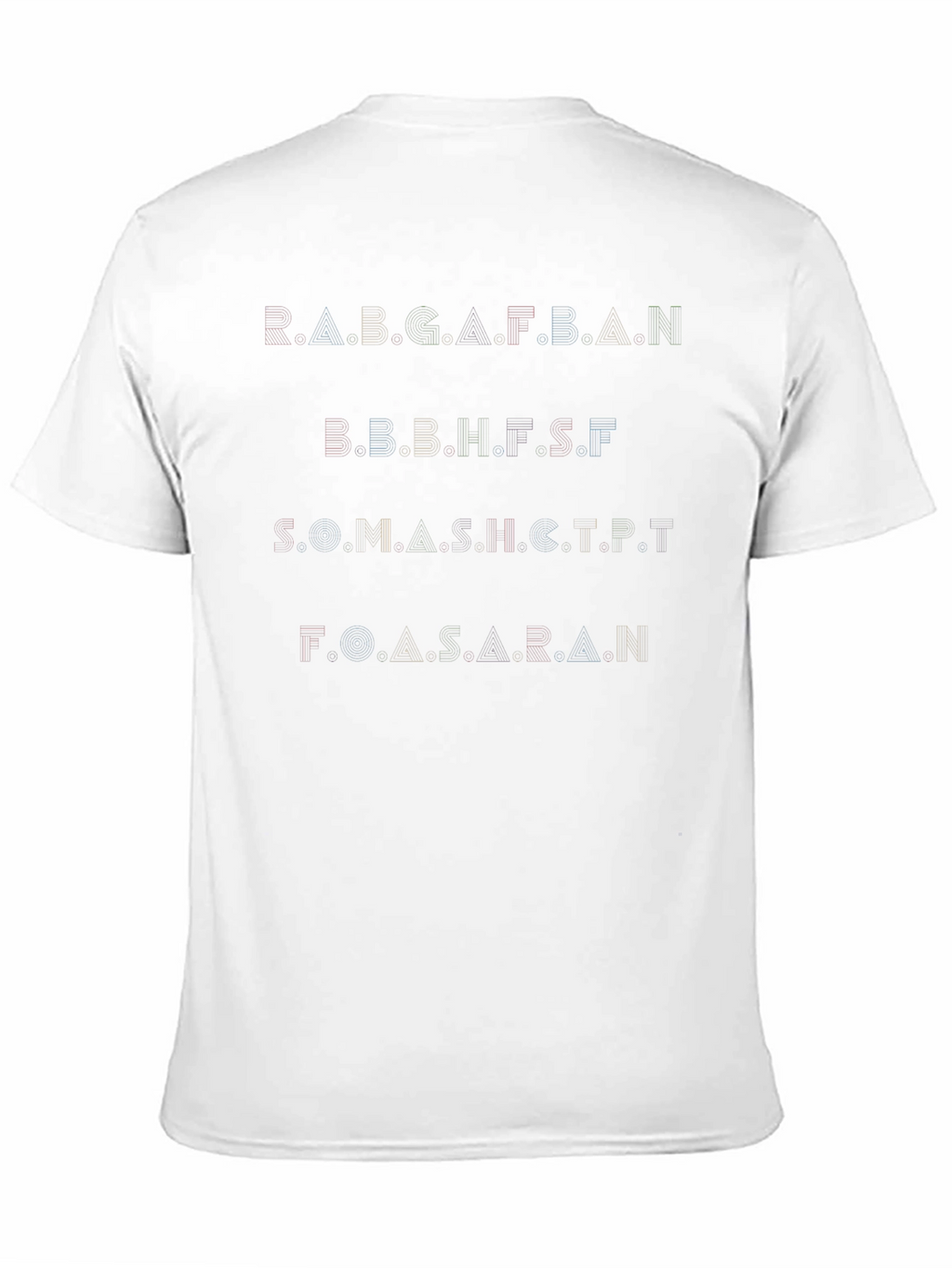 Abstract Text Graphic Black T-Shirt