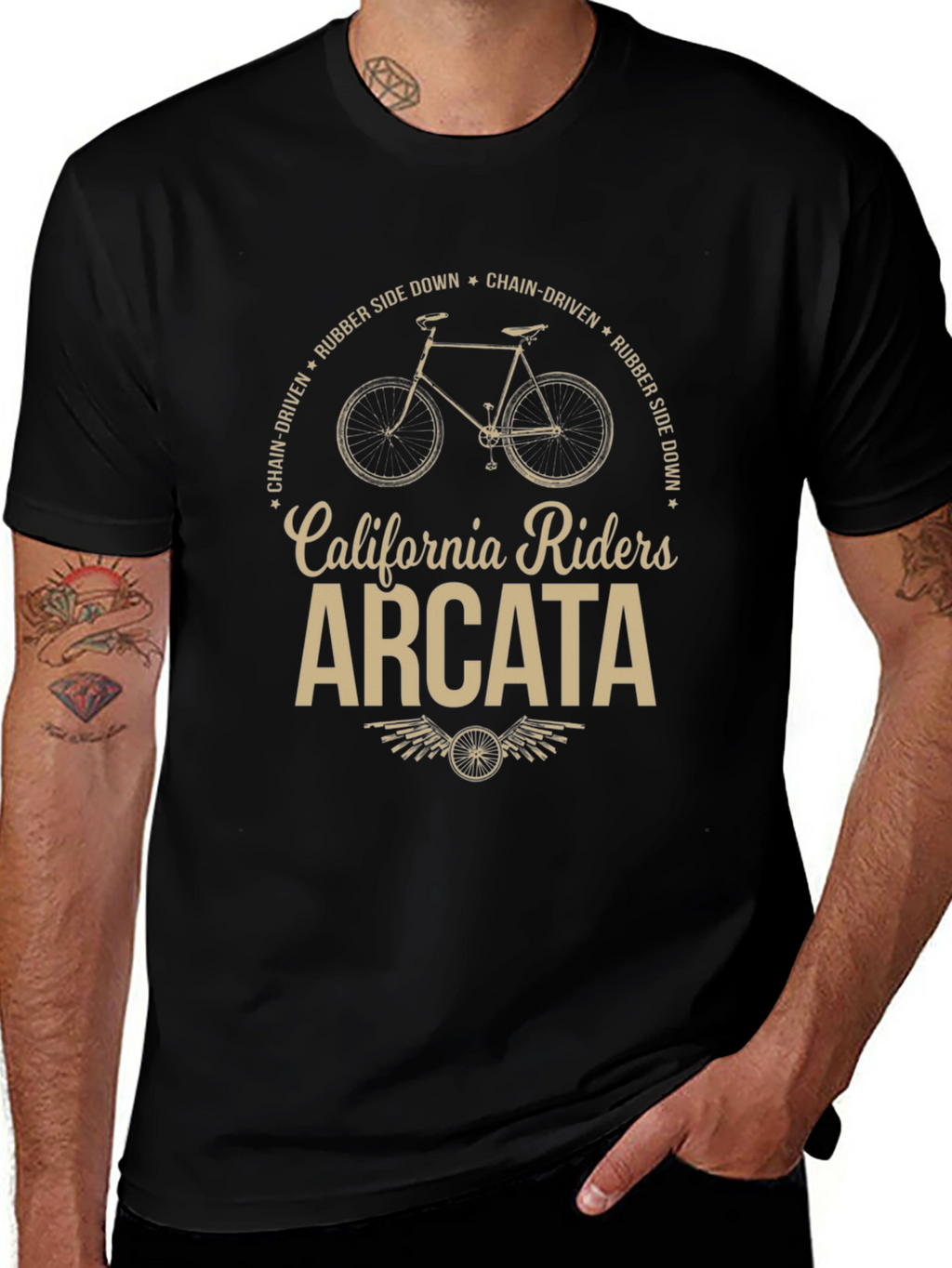 California Riders Arcata T-Shirt: Chain-Driven Style