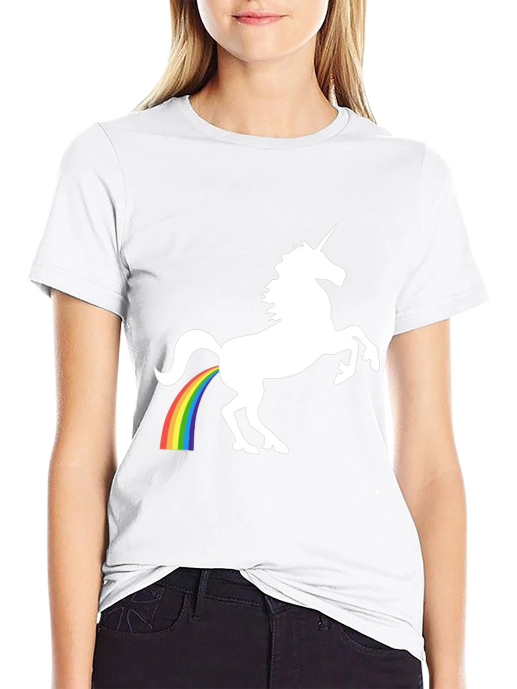 Unicorn Rainbow Poop T-Shirt - Black