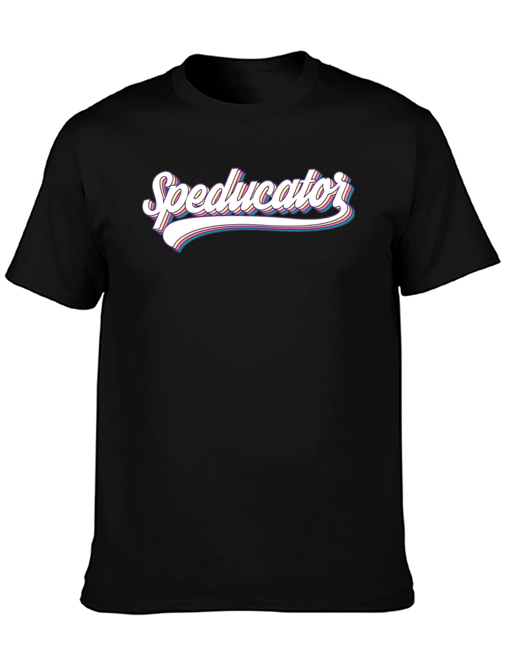 Speducator Graphic T-Shirt - Black Cotton Blend