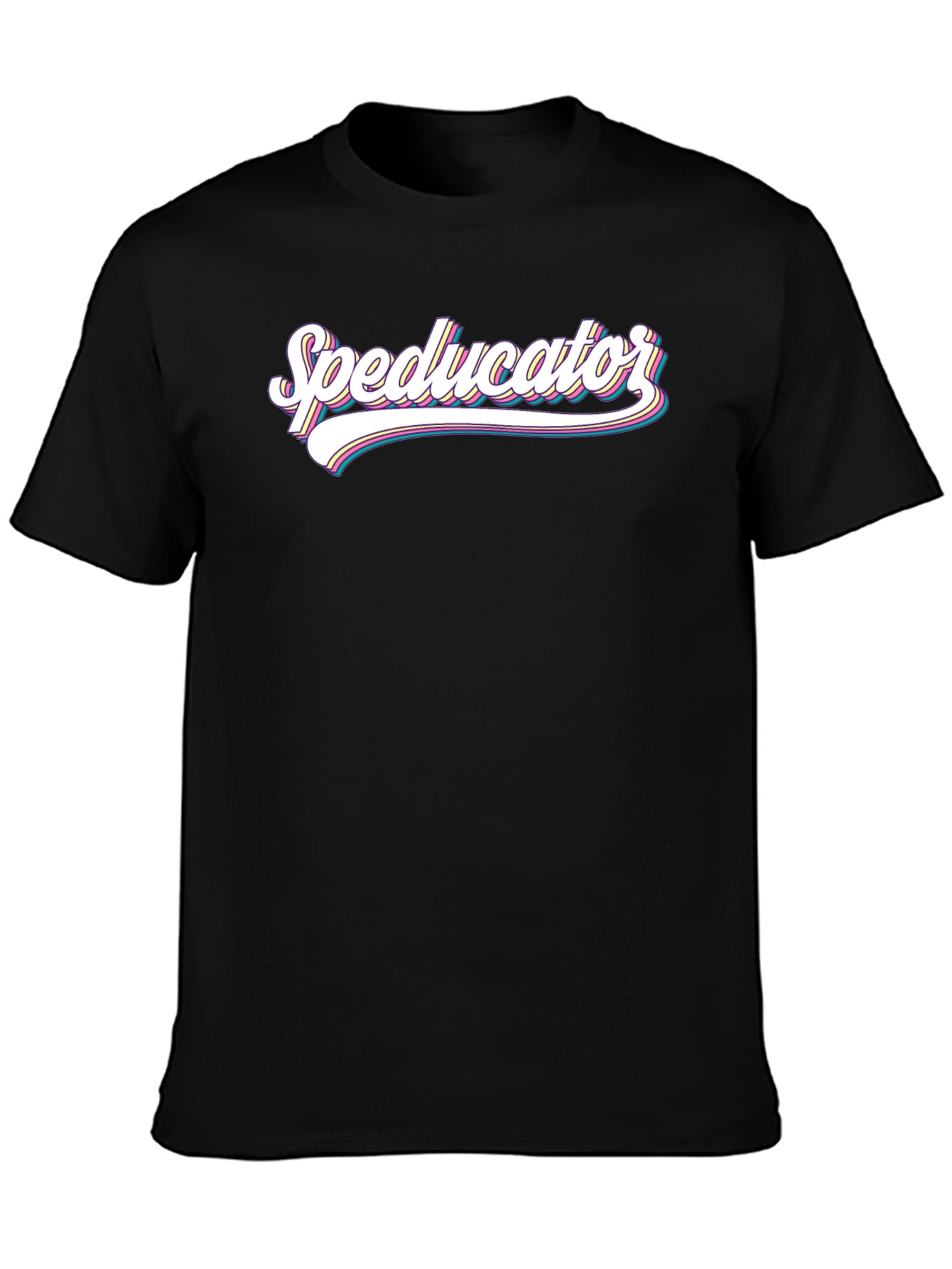 Speducator Graphic T-Shirt - Black Cotton Blend