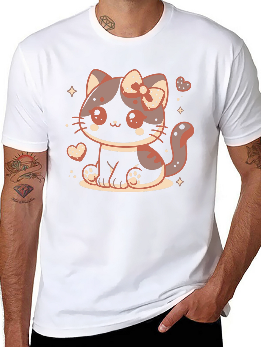 Kawaii Kitty T-Shirt - Cute Cat Design