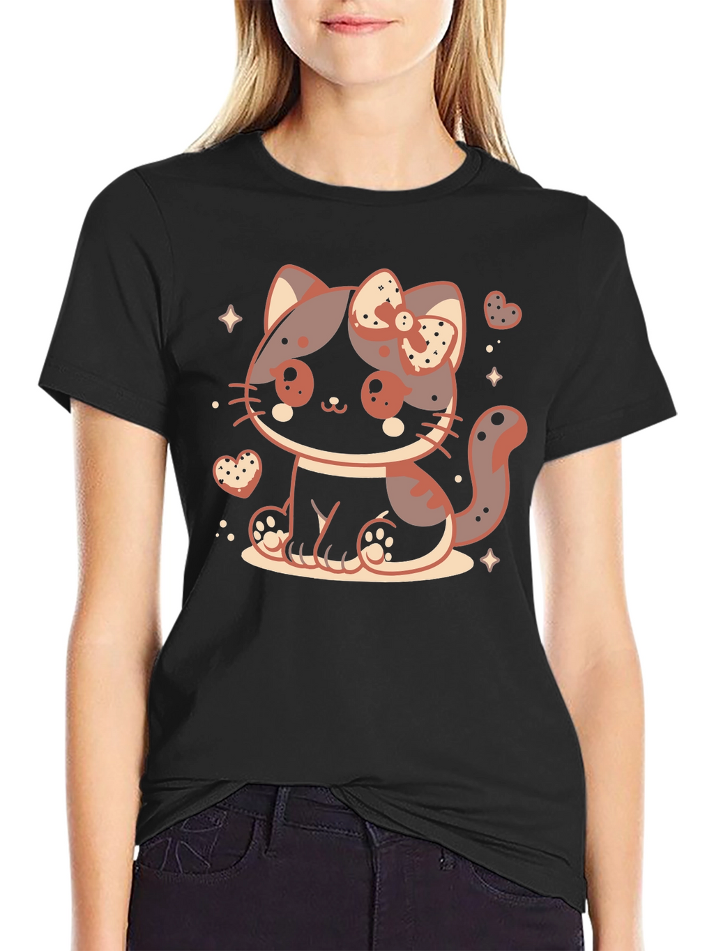 Kawaii Kitty T-Shirt - Cute Cat Design