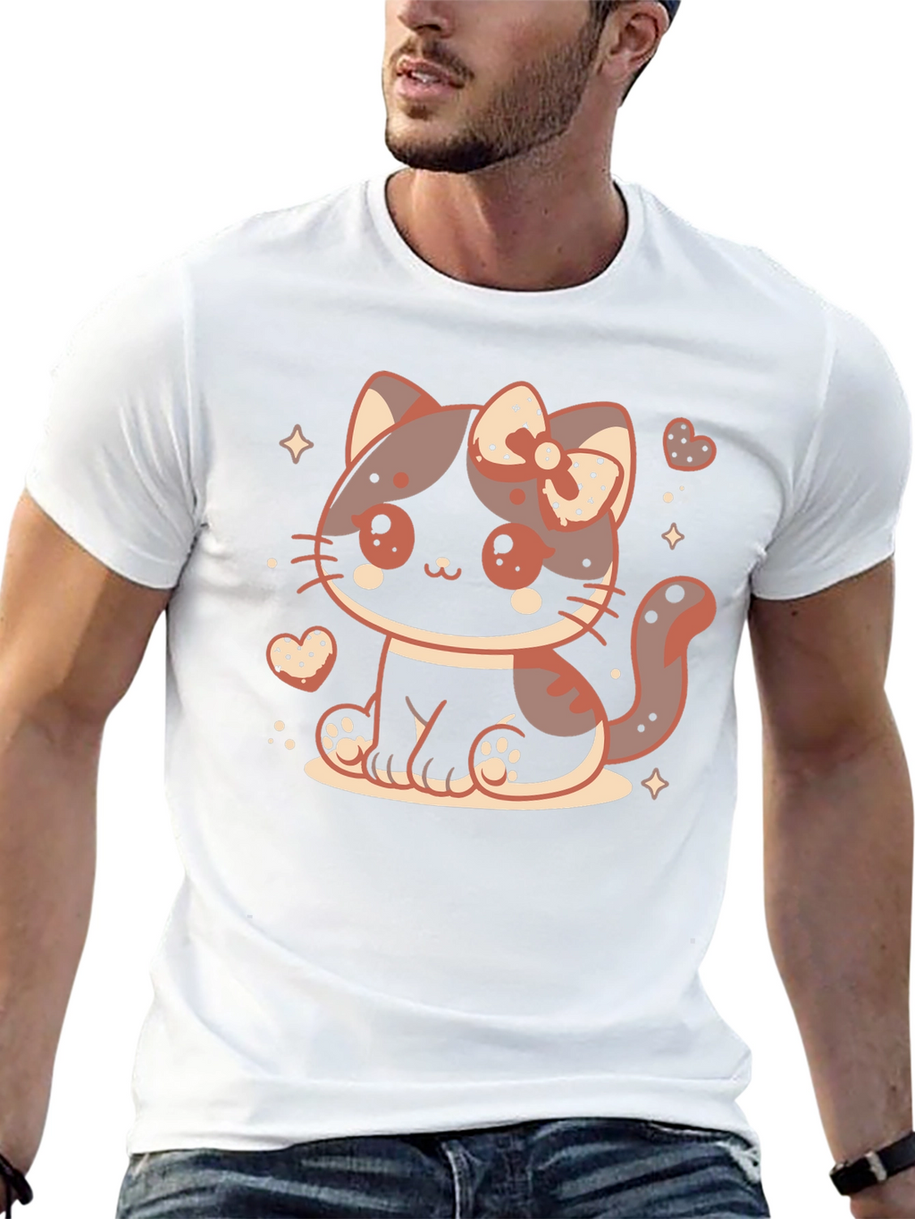 Kawaii Kitty T-Shirt - Cute Cat Design