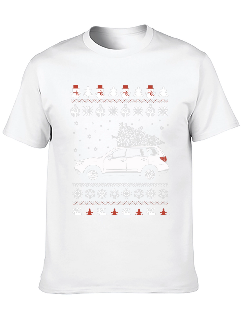 Festive Car Christmas Tree T-Shirt