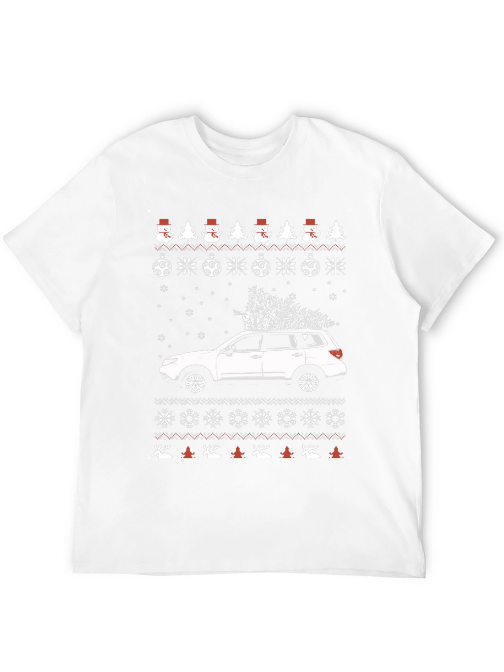 Festive Car Christmas Tree T-Shirt